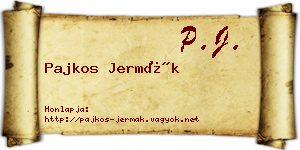 Pajkos Jermák névjegykártya